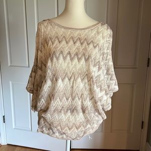 Cream and tan sweater